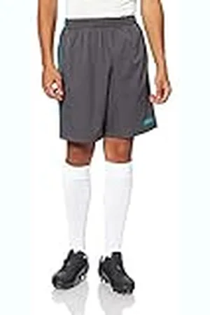 Jako Competition 2.0 Pantalones Cortos, Hombre, Antracita/Turquesa, Small