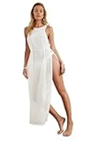 Trendyol Vestido de Playa de Punto de Corte Profundo, , XL para Mujer