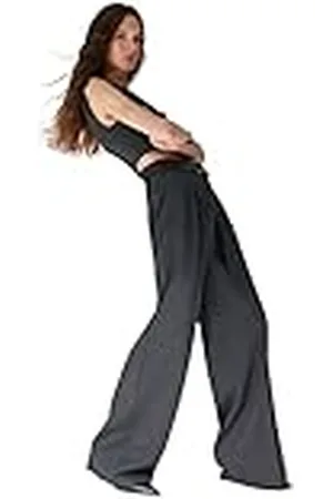 Trendyol Pantalones de Pierna Ancha de Cintura Alta para Mujer, , 62
