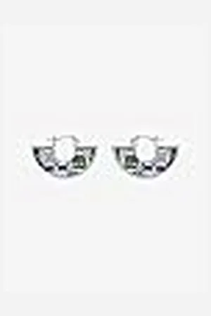 Christian Lacroix XF31014L - Pendientes de latón y Metal Plateado Brillante para Mujer