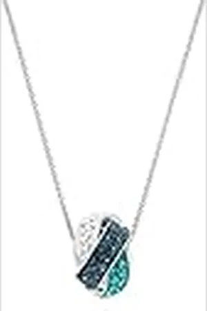 Amor Collar con colgante Collar de señora de plata de ley 925, con cristal, 45 cm, plata, Se entrega en caja de regalo de joyería