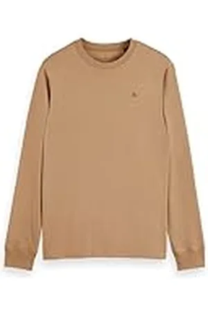 Scotch&Soda Camiseta de Corte Regular con Logotipo Esencial LS, , L para Hombre