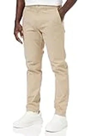 Tommy Hilfiger Men Chelsea Chino Essential Twill Woven Pants, Beige, 28/32