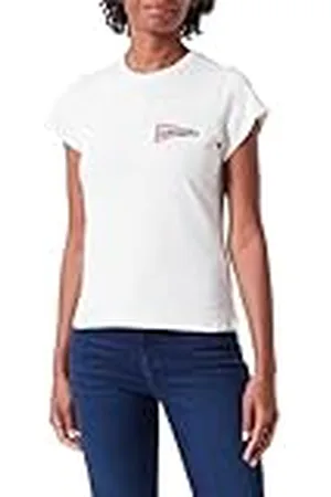 Wrangler Shrunken Band tee Camiseta, , XS para Mujer