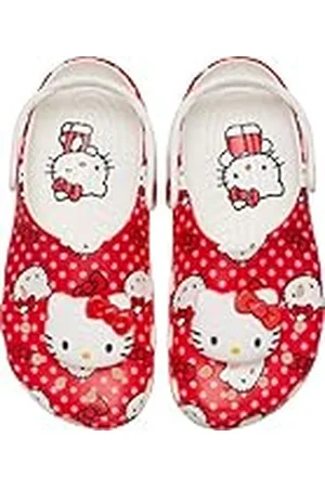 Crocs Hello Kitty Red Classic Clog K, Zuecos Unisex niños, , 28/29 EU