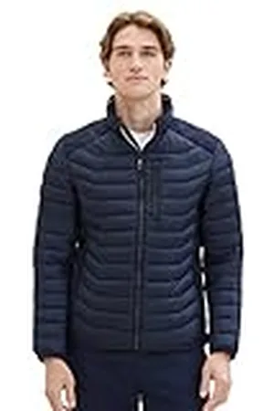 TOM TAILOR Chaqueta Acolchada Híbrida de Hombre Con Cuello Alto, , S