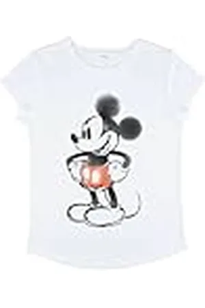 Disney Mickey Classic-Camiseta de Manga Larga para Mujer, , L