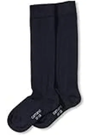 Camano 3902 Calcetines Altos, Blau (Navy 04), 35/38 (Pack de 2) para Niños