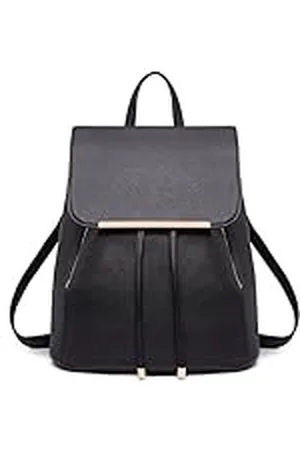 MISS LULÙ Mochila pequeña impermeable para mujer, mochila de ciudad, mochila moderna para mujer, piel sintética para viajes, trabajo, escuela