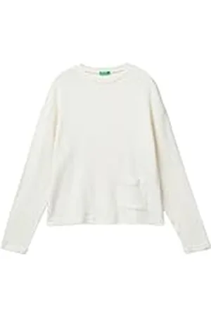Benetton Malla G/C M/L 3q413m06f Camiseta de Pijama, Color Blanco Mujeres