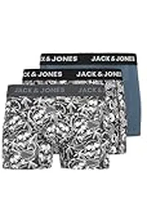 JACK & JONES Skull Trunks 3 Pack Jacdamon-Calzoncillos Tipo bóxer (3 Unidades), , M (Pack de 3) Hombres