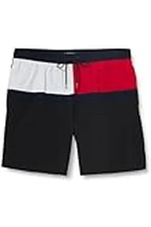 Tommy Hilfiger Bañador Hombre Long Drawstring con cintura ajustable, Negro (Black), XXL