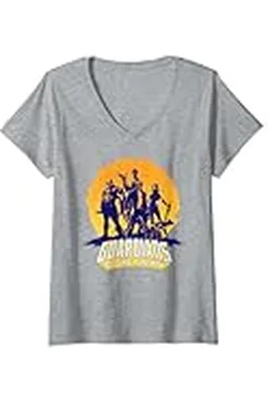 Marvel Mujer Guardianes de la galaxia, clásico de Camiseta Cuello V