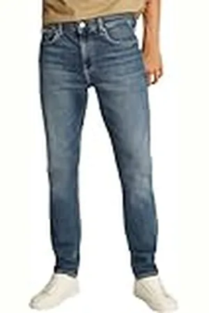 Calvin Klein Vaqueros Hombre Slim Taper Tejido elástico, Azul (Denim Dark), 34W/32L