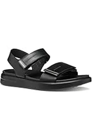 Geox D XAND 2S E, Sandalia Mujer, Black/Gun, 39 EU