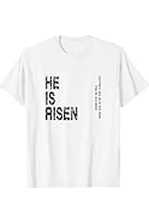 Faith Él ha resucitado Mateo 28:6 Camiseta
