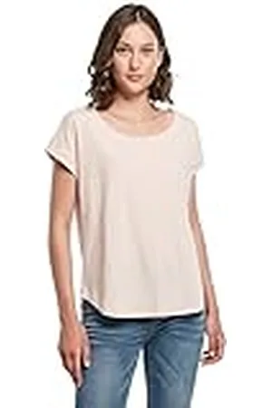 Build Your Brand Camiseta de Manga Larga para Mujer, Rosa, M