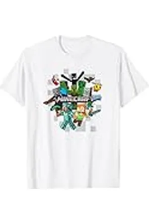 Minecraft Character Cluster Logo Camiseta