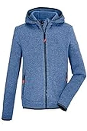 Killtec Niños Chaqueta polar de punto con capucha KOS 176 BYS KNTFLC JCKT, dunkel denim, 152, 43037-000
