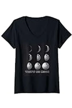 STAR WARS Mujer : Fases de la Luna de la Estrella de la Muerte Camiseta Cuello V
