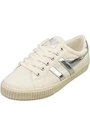 Gola Tennis Mark Cox, Zapatillas de Moda Mujer, Off White/Silver, 36 EU