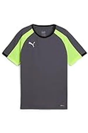PUMA IndividualLIGAJersey Jr, Camisetas Unisex Niños, Galactic Gray-Yellow Alert, 164