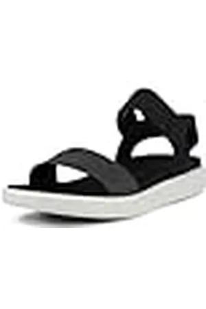 Ecco Flowt W, Sandalias Mujer, Negro (Black/Black 51052), 37 EU