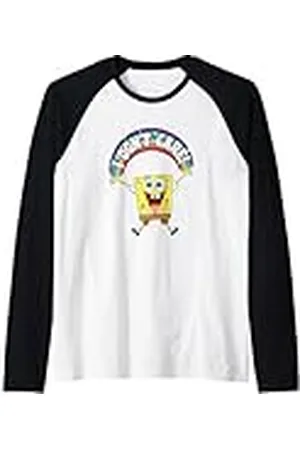 Spongebob Bob Esponja Pantalones Cuadrados I Dont Care! Rainbow Camiseta Manga Raglan