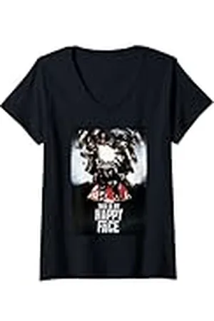 STAR WARS Mujer Darth Vader Esta es mi cara feliz Camiseta Cuello V