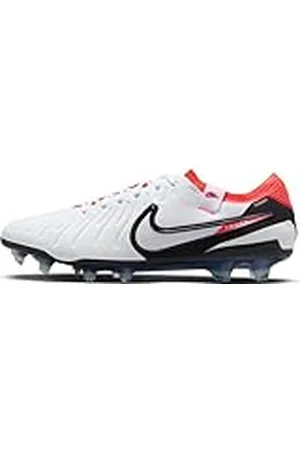 Nike Legend 10 Elite FG, Bajo Hombre, White/Black-Bright Crimson, 44 EU