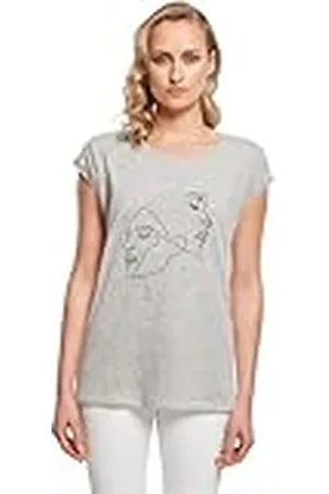 Mister Tee Publikat gmbh Mt10673-ladies One Line Extended Shoulder tee Camiseta, , L Mujeres