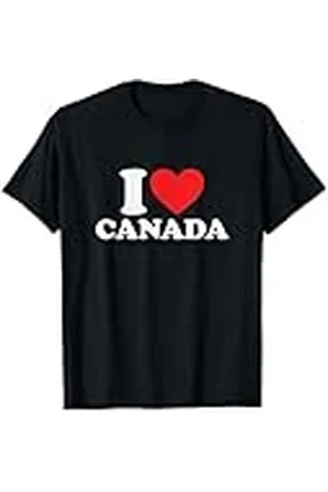 CANADIAN Me encanta Canadá Camiseta
