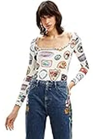 Desigual Body Blusa, Material de Acabados, XL para Mujer