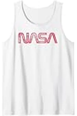 Nasa Logotipo de gusano rojo desgastado de la Camiseta sin Mangas