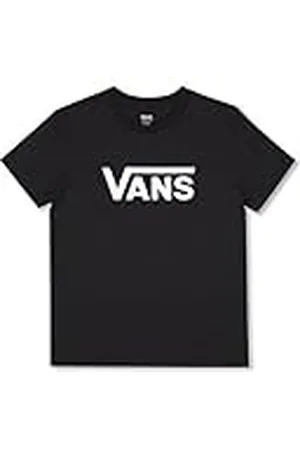 Vans Mujer, Drop V Crew-b W (Black) , Camiseta De Manga Corta, L