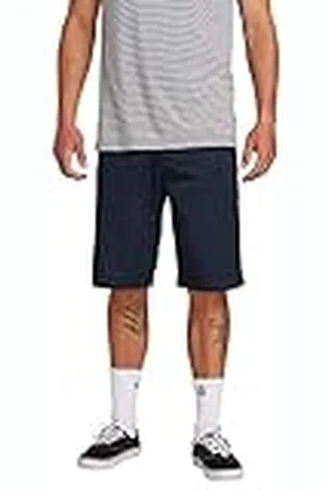 Volcom Pantaloncini Da Uomo Frickin Chino Pantalones hasta la Rodilla, Azul Marino Oscuro, 33 Plus Hombres