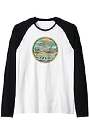 STAR WARS Disfruta de Scarif Beach Vacaciones Vintage Camiseta Manga Raglan