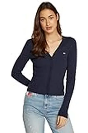 Tommy Hilfiger Cárdigan Mujer Cable Essential con Botones, , XS