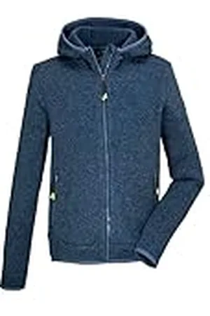 Killtec Niños Chaqueta polar de punto con capucha KOS 176 BYS KNTFLC JCKT, dunkel ozean, 164, 43037-000