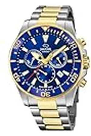 Jaguar Reloj Modelo J862/1 de la colección Executive, Caja de 43,5 mm Azul con Correa de Acero Bicolor para Caballero