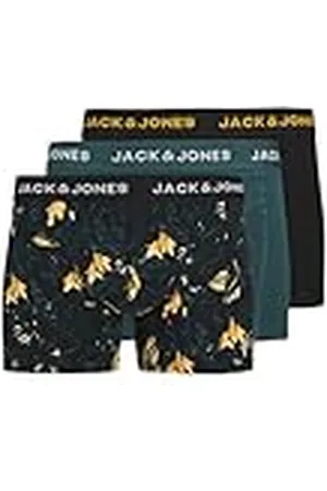 JACK & JONES Calzoncillos tipo bóxer Tyler para hombre (paquete de 3)