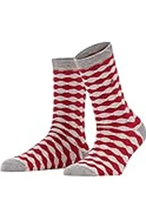 Burlington Colour-Block Stripe, Calcetines Mujer, Algodón, Verde (Dark Jade 7248), 36-41 (pack de 1)