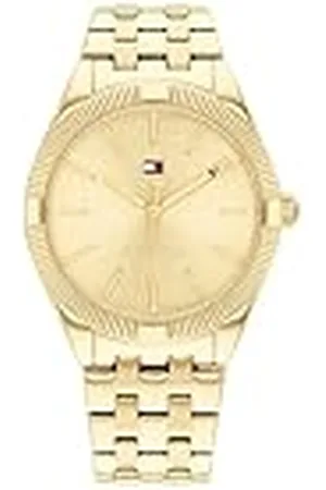 Tommy Hilfiger Reloj Analógico de Cuarzo para Mujer con Correa de Acero Inoxidable de Color Dorado - 1782550