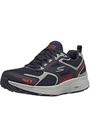 Skechers Gorun Consistent-Athletic Workout Running Walking Shoe Sneaker with Air Cooled Foam, Zapatillas Hombre, Azul Marino y Rojo, 42 EU X-Ancho