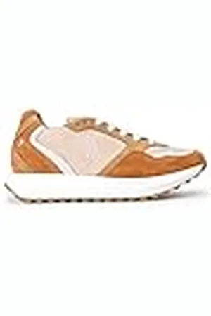 POPA Zapatillas Deportivas para Mujer - Maguey Suede - Talla 37 - Hechas en España - Color - Elaboradas en Serraje y Napa - Cierre con Cordones Delanteros - Suela Dentada de 3,5 cm