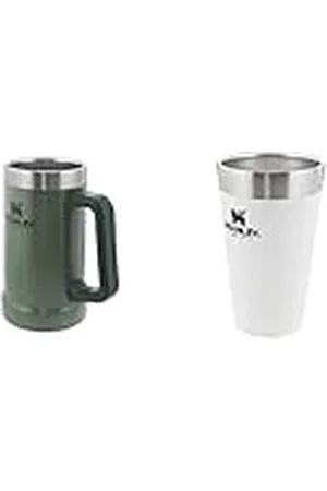 Stanley Adventure Vacuum Stein, Unisex-Adult, , 1 Unidad (Paquete de 1) + Adventure Stacking Beer Pint, Unisex-Adult, Blanco Polar, 1 Unidad (Paquete de 1)
