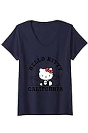 Hello Kitty Mujer California Camiseta Cuello V