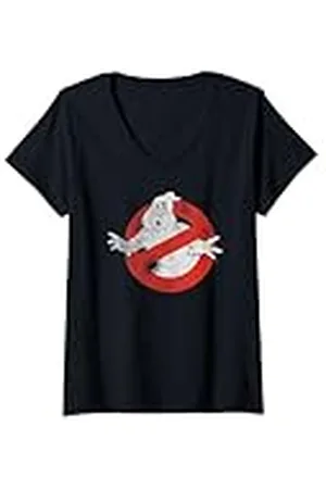 Ghostbusters Mujer Cazafantasmas Preocupado Sin Espíritu Sin chico Camiseta Cuello V