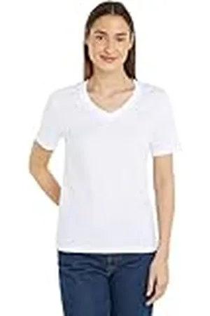 Calvin Klein Jeans Mujeres CK EMBRO BADGE V-NECK TEE J20J222560, , XS