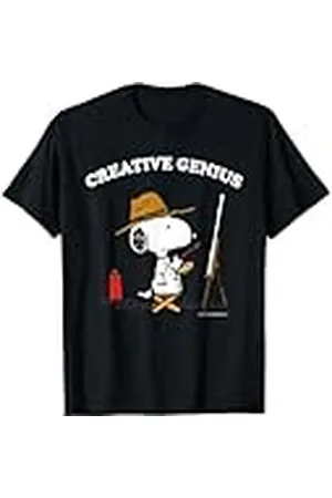 Peanuts Snoopy Gifts, genio creativo, artista, divertido, clásico, retro, años 90 Camiseta